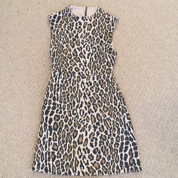 alice olivia leopard dress